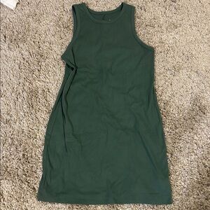 A New Day Dark Green Sleeveless Mini Dress